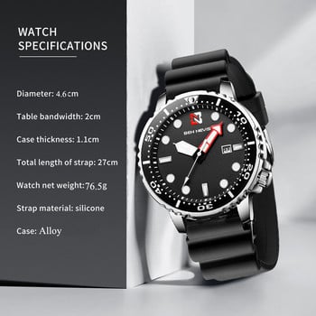 Моден военен черен мъжки часовник Топ марка Луксозен водоустойчив голям размер Часова зона кръг Дизайн кварцов часовник Relogio Masculino