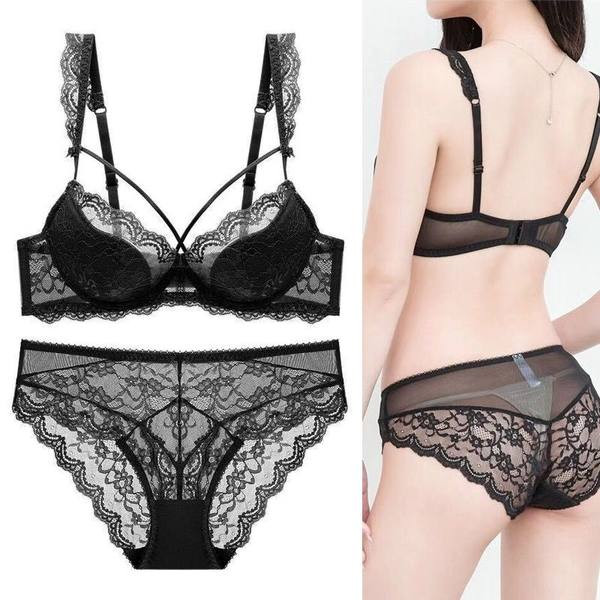 Set sutien și chiloți de damă cu dantelă