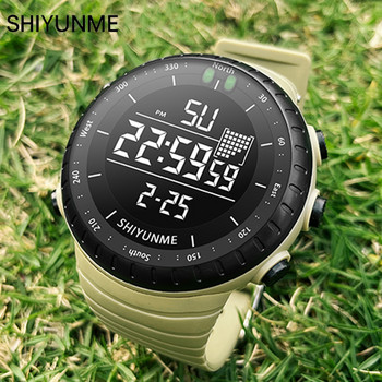 SHIYUNME Мъжки спортен часовник 50M Водоустойчив военен дисплей Часовник Мъжки часовници Модерни цифрови Reloj Hombre Луксозна мода