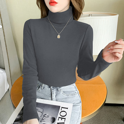 Moteriška laisvalaikio palaidinė su aukšta apykakle