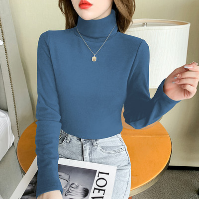 Moteriška laisvalaikio palaidinė su aukšta apykakle