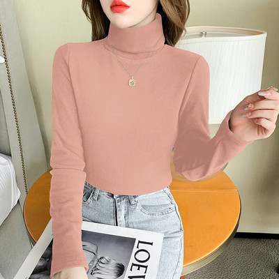 Moteriška laisvalaikio palaidinė su aukšta apykakle