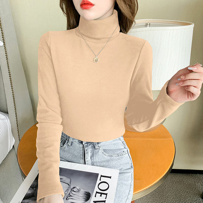 Moteriška laisvalaikio palaidinė su aukšta apykakle