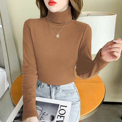 Moteriška laisvalaikio palaidinė su aukšta apykakle