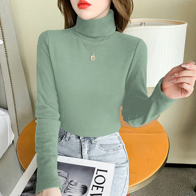 Moteriška laisvalaikio palaidinė su aukšta apykakle