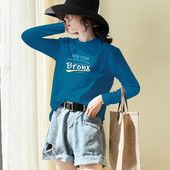 Ежедневна широка блуза с надпис  - в много цветове