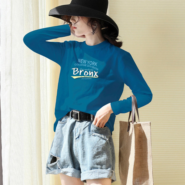 Ежедневна широка блуза с надпис  - в много цветове