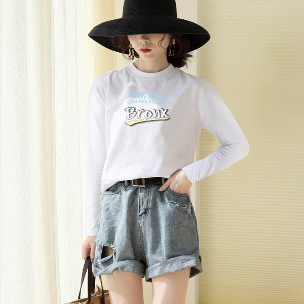 Ежедневна широка блуза с надпис  - в много цветове