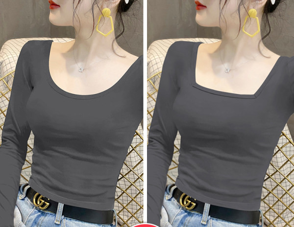 Novi model ženske pripijene bluze sa ovalnim izrezom