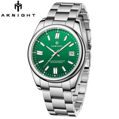 „AKNIGHT“ laikrodis, skirtas „Man Quartz Movement“ nerūdijančio plieno „Busness“ vandeniui atsparūs laikrodžiai Prabangūs originalus laikrodis „Relogio Masculino“