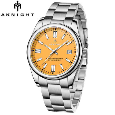 „AKNIGHT“ laikrodis, skirtas „Man Quartz Movement“ nerūdijančio plieno „Busness“ vandeniui atsparūs laikrodžiai Prabangūs originalus laikrodis „Relogio Masculino“