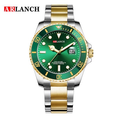 ARLANCH Hot Sell Muški sat od kvarcnog čelika Luminous Date Analog Casual Sport Watch Poslovni vodootporni sat Muški Relogio Masculino