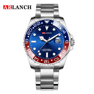 ARLANCH Hot Sell Muški sat od kvarcnog čelika Luminous Date Analog Casual Sport Watch Poslovni vodootporni sat Muški Relogio Masculino