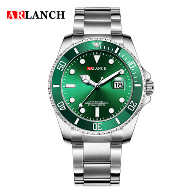 ARLANCH Hot Sell Muški sat od kvarcnog čelika Luminous Date Analog Casual Sport Watch Poslovni vodootporni sat Muški Relogio Masculino