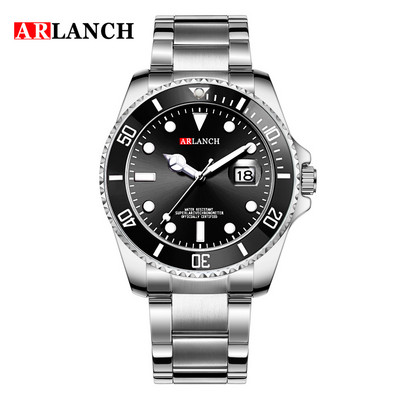 ARLANCH Hot Sell Muški sat od kvarcnog čelika Luminous Date Analog Casual Sport Watch Poslovni vodootporni sat Muški Relogio Masculino