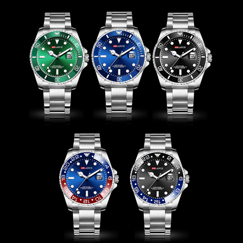ARLANCH Hot Sell Muški sat od kvarcnog čelika Luminous Date Analog Casual Sport Watch Poslovni vodootporni sat Muški Relogio Masculino