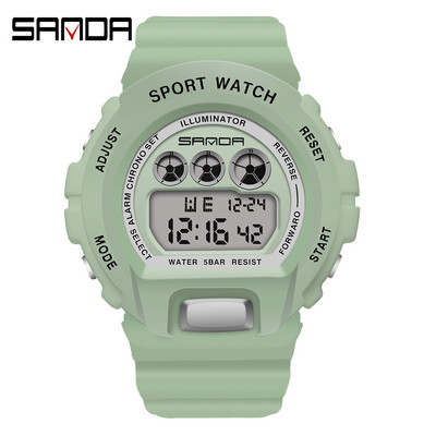 SANDA Fashion Ceas Sport simplu Ceasuri Militare Bărbați Ceas Deșteptător Ceas Digital Impermeabil Rezistent la Ms reloj hombre