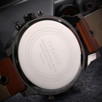52MM кварцов часовник с голяма кутия за мъже Елегантни мъжки ръчни часовници Водоустойчиви двойни дисплеи за време Военен мъжки часовник relogio masculino