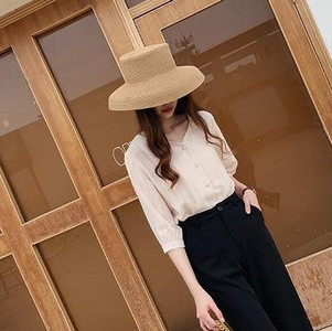 Ženska košulja od šifona s resicama, jesen 2020., jednobojne ljetne košulje i bluze s polurukavima s V-izrezom Blusas Elegantes De Mujer