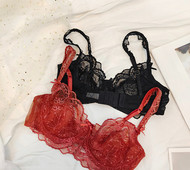 Čipkasti ženski dvodijelni komplet - grudnjak i gaćice