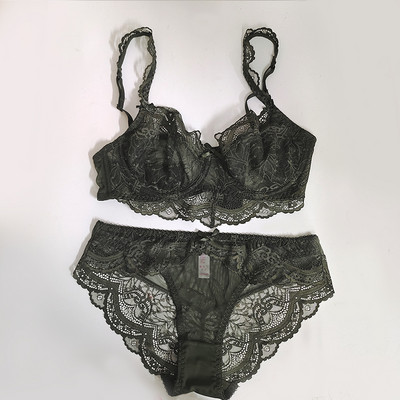 Čipkasti ženski dvodijelni komplet - grudnjak i gaćice