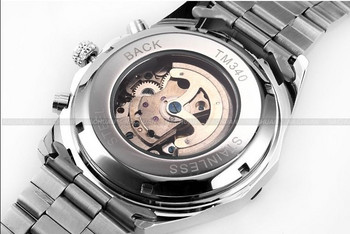 Hot Winner Luxury Brand Luxury Sport Men Automatic Skeleton Mechanical Military Men full Steel Inox Band Luxury