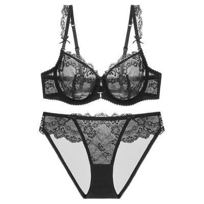 Set dama din doua piese din dantela cu bretele reglabile