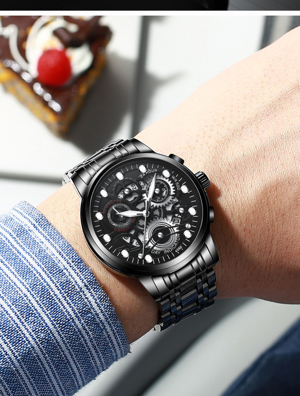 2022 m. Auksinis Populiariausių prekių ženklų vyriški rankiniai laikrodžiai Vandeniui atsparus prabangus auksinis rankinis laikrodis, skirtas vyriškam laikrodžiui, dovanoms, dovanoms Relogio Masculino