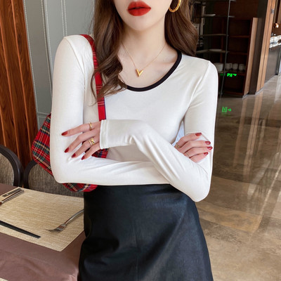 Naujo modelio moteriška rudeninė palaidinė kvadratine iškirpte