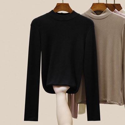 Ženska bluza sa visokom polo kragnom - čisti model