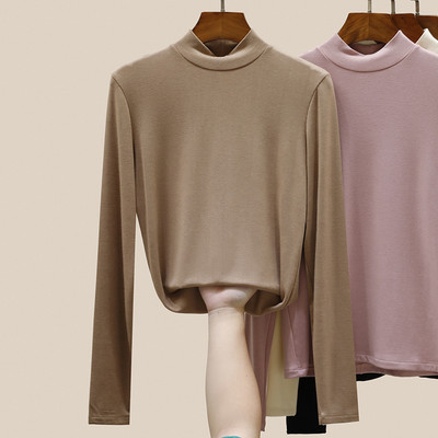 Ženska bluza sa visokom polo kragnom - čisti model