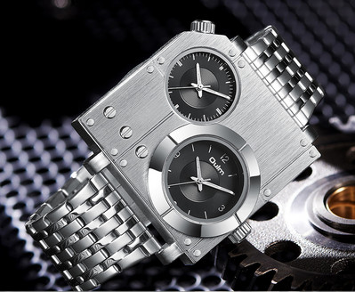 Luksusa vīriešu pulkstenis hronogrāfs zelta pulksteņi 3 laika joslu nerūsējošā tērauda liela ciparnīca vīriešu zelta rokas pulkstenis Relogio Masculino