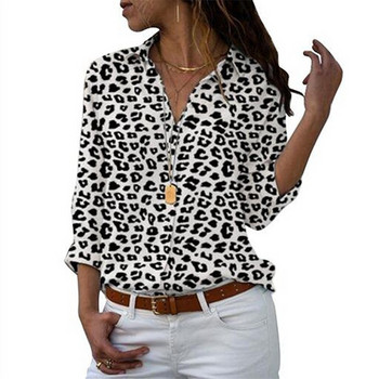 5XL Γυναικεία μπλούζα και μπλούζες Lady Chiffon Μπλούζα πουκάμισο 2020 Casual V-λαιμόκοψη Πουκάμισο με εμπριμέ λουλούδια Blusa Plus Size