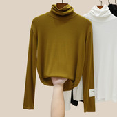 Есенна дамска блуза с висока яка