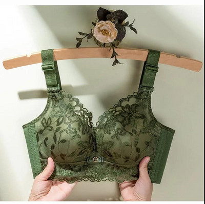 Moteriška laisvalaikio liemenėlė su siuvinėjimais ir reguliuojamais petnešėlėmis