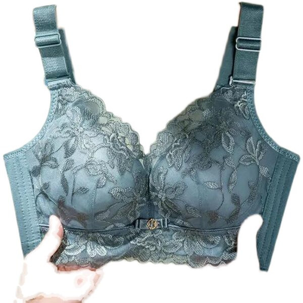 Moteriška laisvalaikio liemenėlė su siuvinėjimais ir reguliuojamais petnešėlėmis