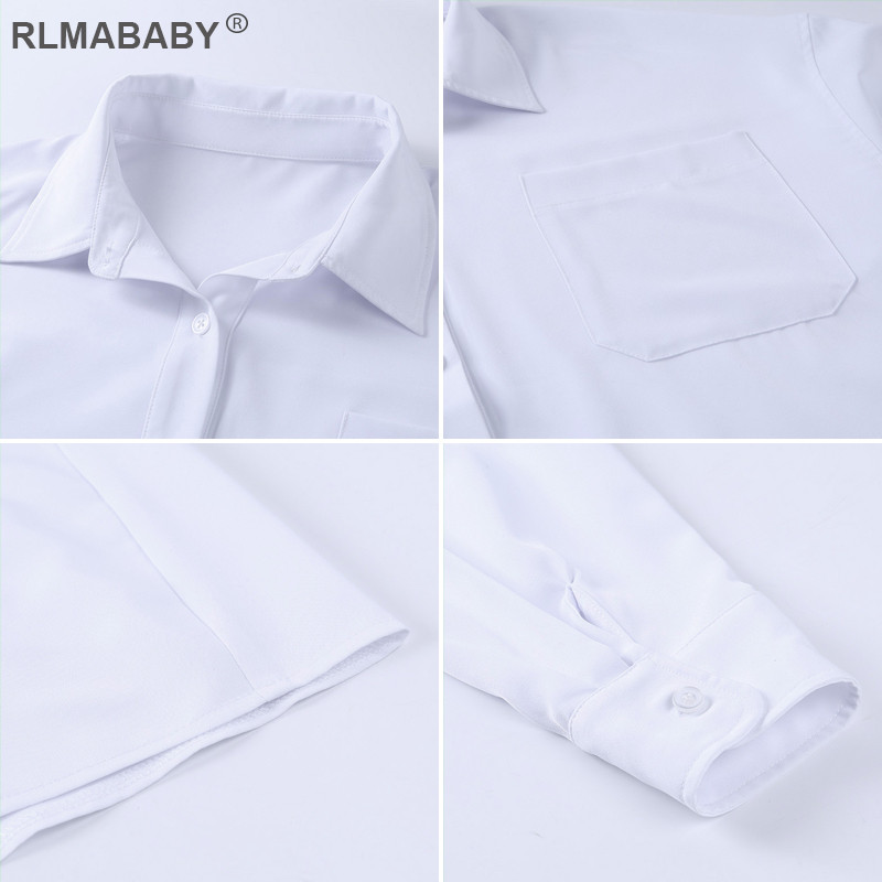 Boyfriends Široke seksi bijele bluze košulje Elegantne ovratnike na ovratnik s lanternastim rukavima Prevelike ženske bluze Ležerne modne košulje