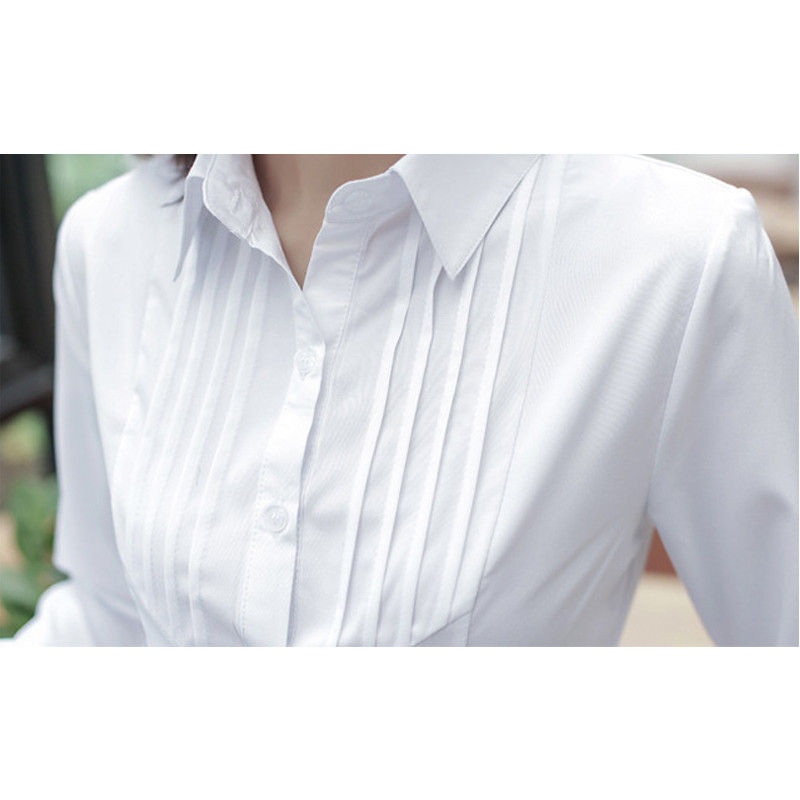 Női ingek Női felsők és blúzok Fehér blúz OL Nyári Női Ruhák Kosztümök Mujer De Moda 2019 Blusas Femininas