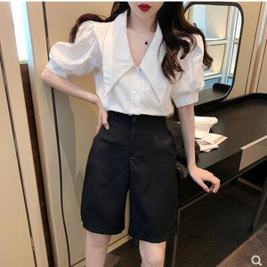 Nova ljetna seksi majica za 2020. Ženska bijela majica Ženska bluza kratkih puf rukava Ženske modne bluze Ženske bluze