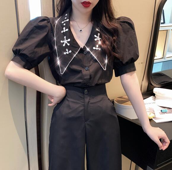 Nova ljetna seksi majica za 2020. Ženska bijela majica Ženska bluza kratkih puf rukava Ženske modne bluze Ženske bluze