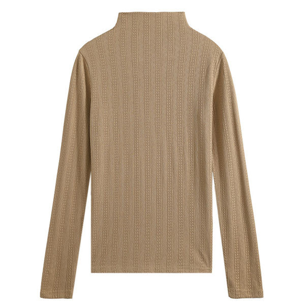 Ženska bluza s visokim ovratnikom i printom