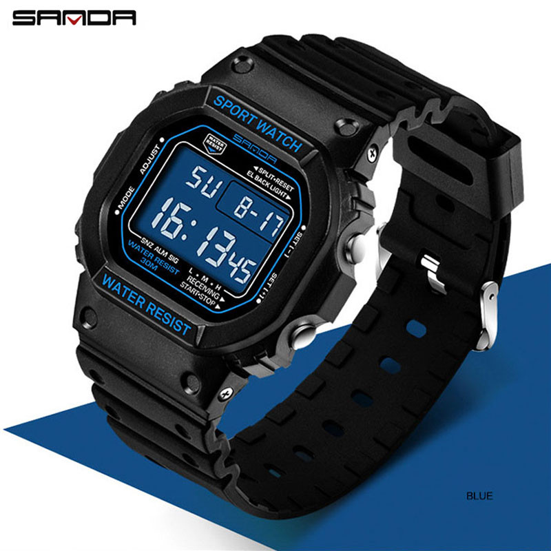 SANDA modni sportski sat muškarci žene vrhunske marke profesionalni vodootporni vojni satovi vrhunski muški retro analogni kvarcni digitalni