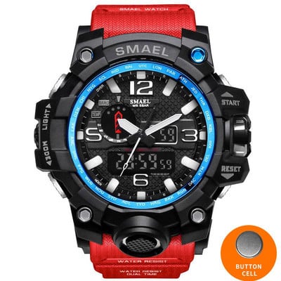 2018-as SMAEL férfi sportórák vízálló digitális karóra LED férfi karóra óra Man 1545 montre homme Big Military Outdoor