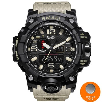 2018-as SMAEL férfi sportórák vízálló digitális karóra LED férfi karóra óra Man 1545 montre homme Big Military Outdoor