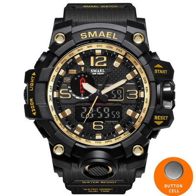 2018-as SMAEL férfi sportórák vízálló digitális karóra LED férfi karóra óra Man 1545 montre homme Big Military Outdoor