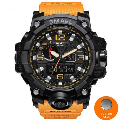 2018-as SMAEL férfi sportórák vízálló digitális karóra LED férfi karóra óra Man 1545 montre homme Big Military Outdoor