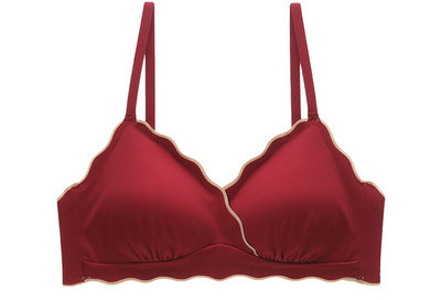 Besiūlė moteriška liemenėlė su reguliuojamais petnešėlėmis