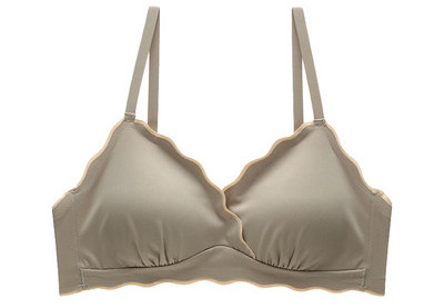 Besiūlė moteriška liemenėlė su reguliuojamais petnešėlėmis