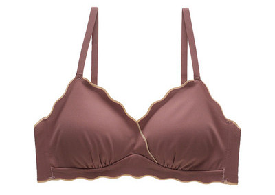 Besiūlė moteriška liemenėlė su reguliuojamais petnešėlėmis