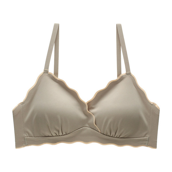 Besiūlė moteriška liemenėlė su reguliuojamais petnešėlėmis